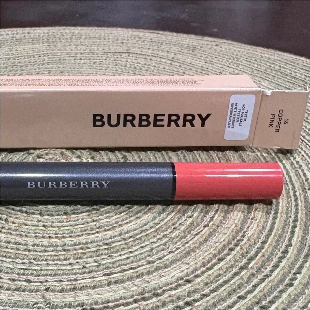 Burberry Lip Velvet Crush - Sheer-Matte Stain 16 Copper Pink NIB